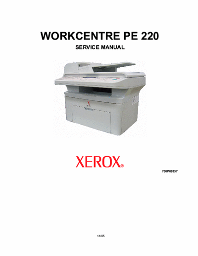 Xerox WorkCentre Pe220 total 6 parts